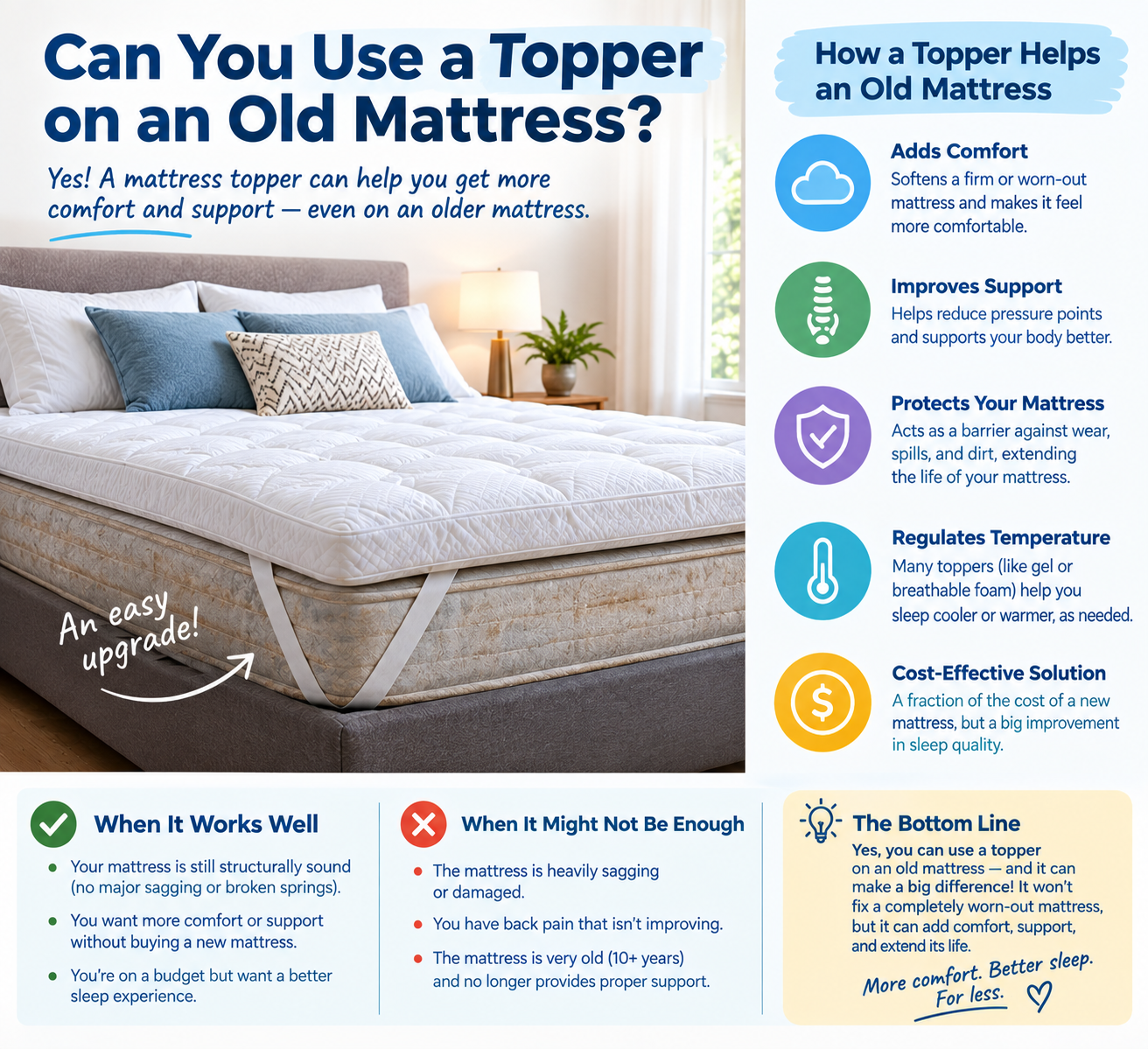Can You Use a Topper on an Old Mattress?
