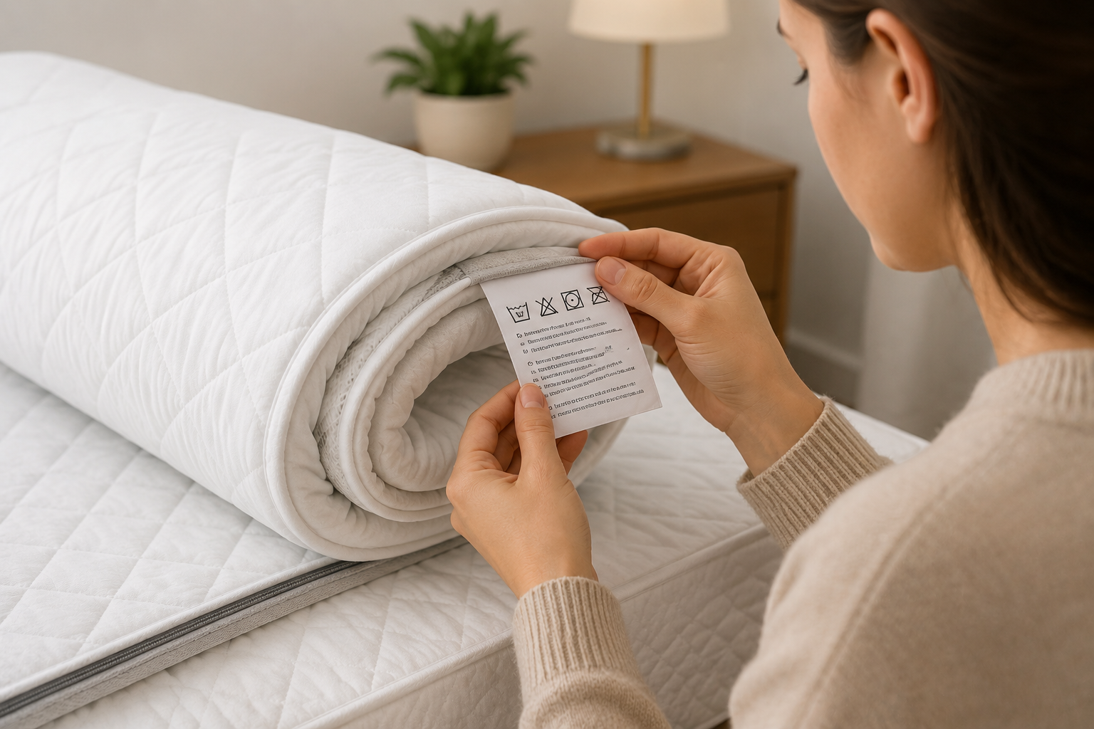 Check the manufacturer's instructions for mattress topper storage