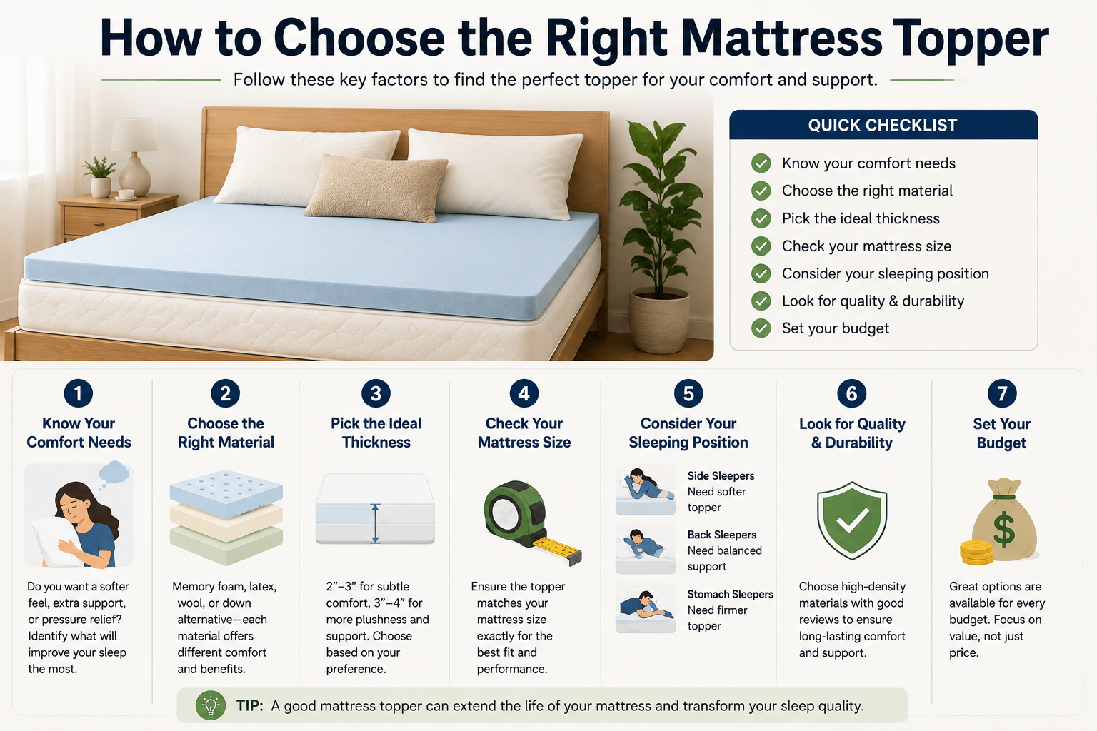 How to Choose the Right Mattress Topper